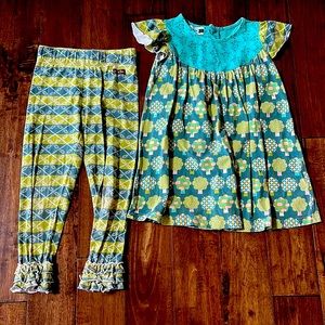 💚Matilda Jane brand 2 piece matching set, EUC 💙